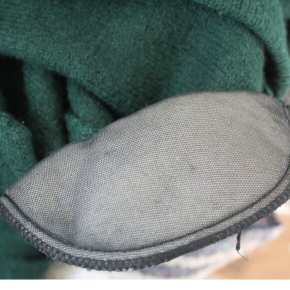 VTG Russ Australia Green Toggle Grannycore Long wool Cardigan Sz Large Christmas - Picture 4 of 7